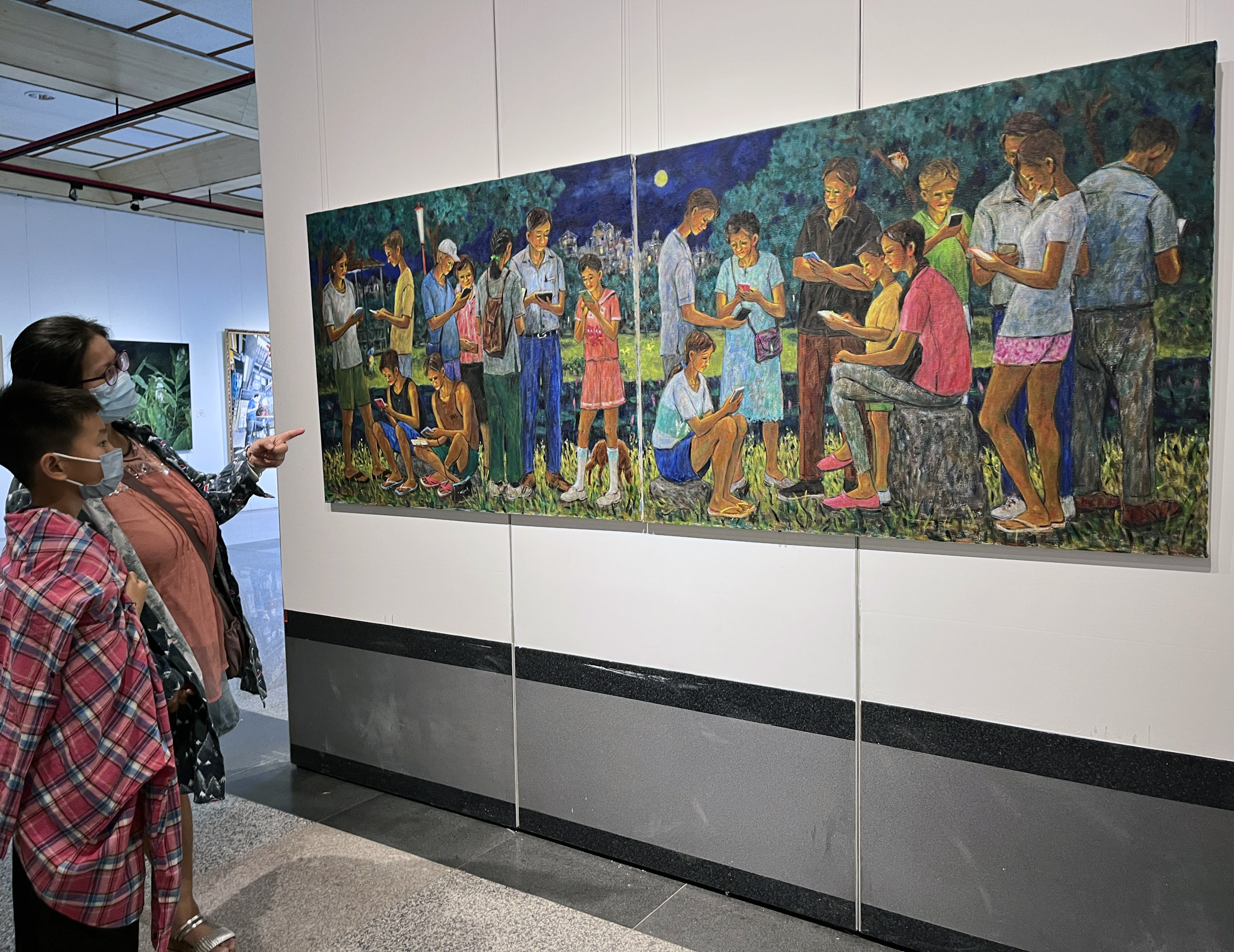 全國百號油畫大展吸睛 挑戰極限縱覽時代精神 全國百號油畫大展吸睛 挑戰極限縱覽時代精神